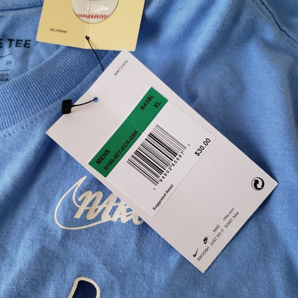 Nike Kansas City Royals Men's T-Shirt Tee Size 2XL XXL Cooperstown Blue NWT - Picture 9 of 16